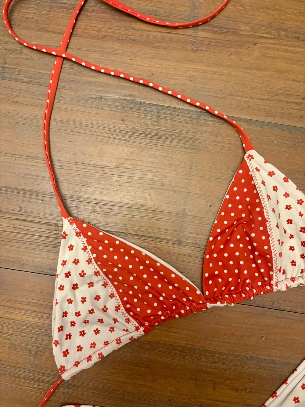 Frankie’s bikinis polka dot bikini set